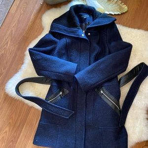Via Spiga Indigo Wool Coat